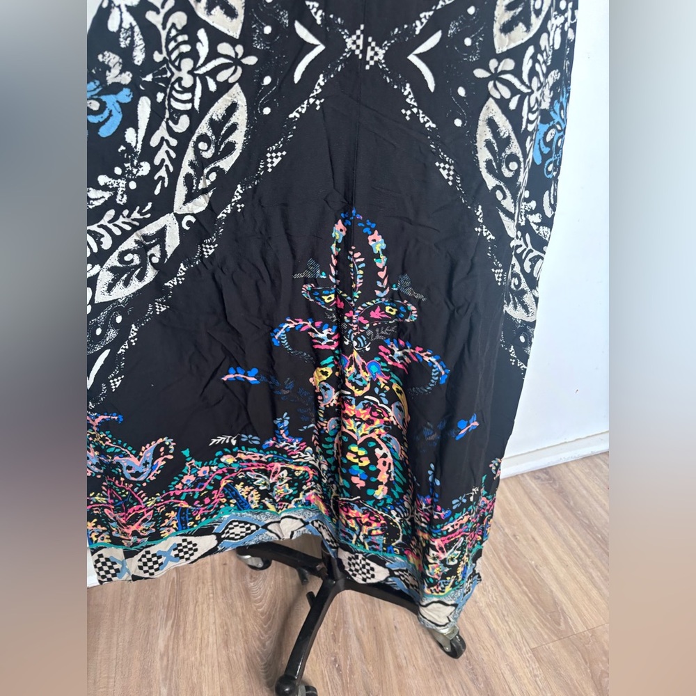 Flying Tomato Boho Halter Maxi Dress - Tribal Print Festival M - Picture 3 of 7